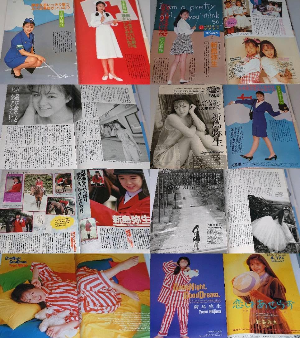 Amazon.co.jp: 新島弥生 1988年～1993年 大量 切り抜き ファイル